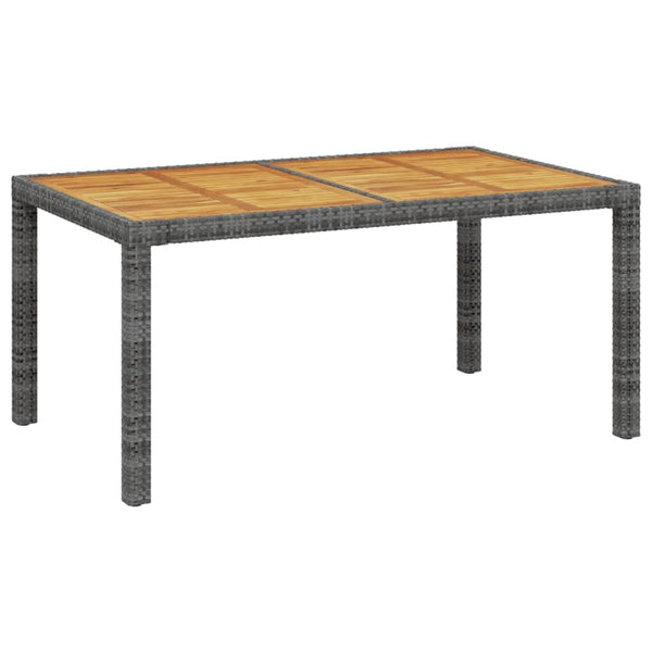 5 Piece Outdoor Dining Set With Cushions Poly Rattan Grey Outdoor Dining Sets