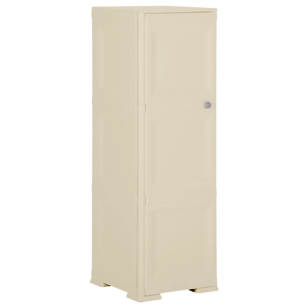 Plastic Cabinet 40X43x125 Cm Wood Design Angora White Cabinets & Cupboards