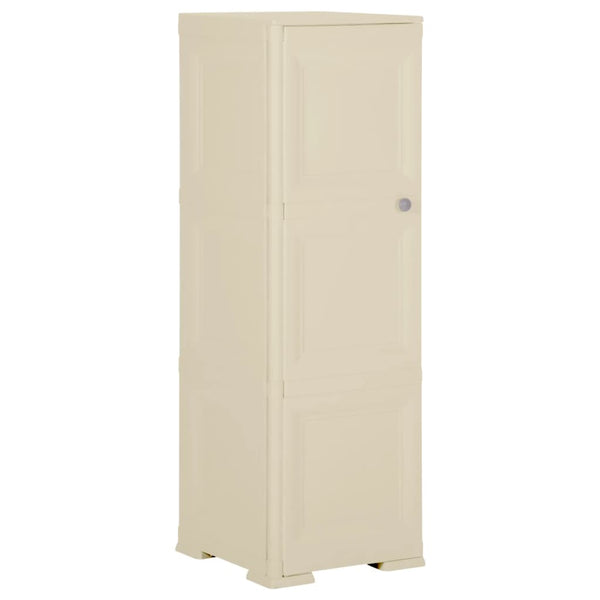 Plastic Cabinet 40X43x125 Cm Wood Design Angora White Cabinets & Cupboards