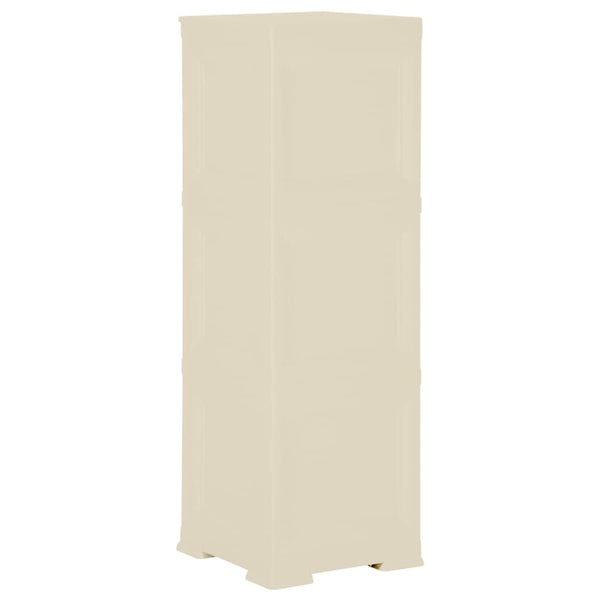 Plastic Cabinet 40X43x125 Cm Wood Design Angora White Cabinets & Cupboards