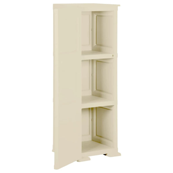 Plastic Cabinet 40X43x125 Cm Wood Design Angora White Cabinets & Cupboards