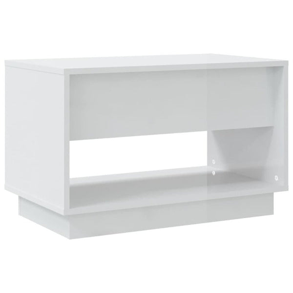 Tv Cabinet High Gloss White 70X41x44 Cm Engineered Wood