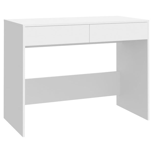 Vidaxl Desk White 101X50x76.5 Cm Engineered Wood Home Office Desks