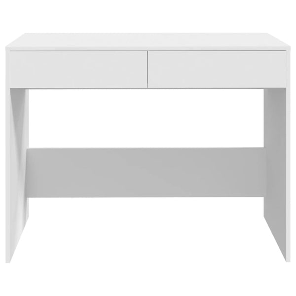 Vidaxl Desk White 101X50x76.5 Cm Engineered Wood Home Office Desks