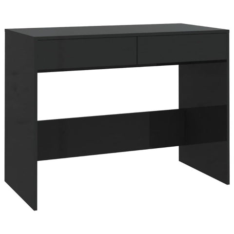 Desk Black 101X50x76.5 Cm Engineered Wood