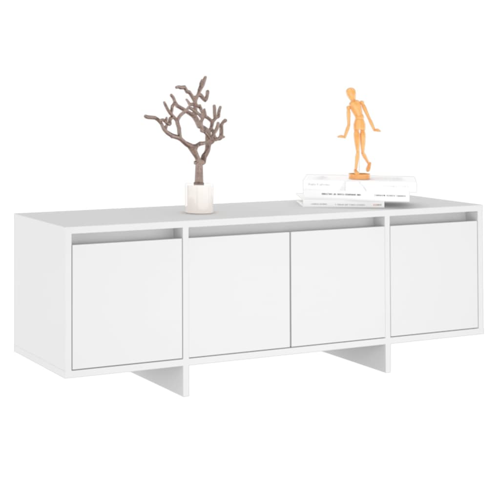 Tv Cabinet White 120X30x40.5 Cm Engineered Wood Tv Stands & Entertainment Units