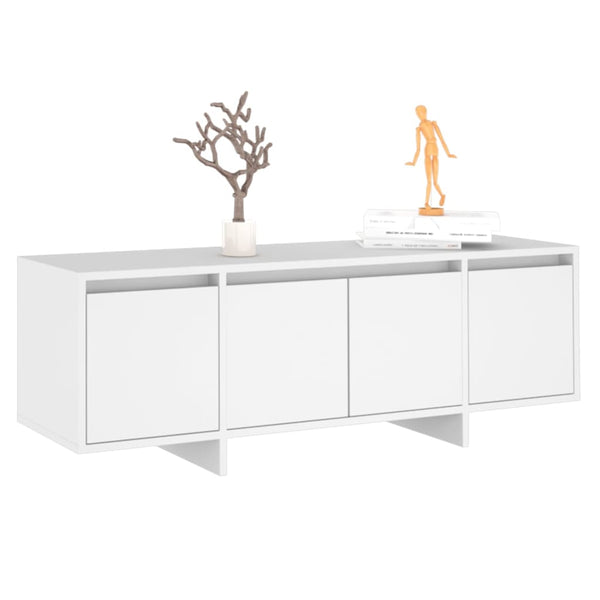 Tv Cabinet White 120X30x40.5 Cm Engineered Wood Tv Stands & Entertainment Units