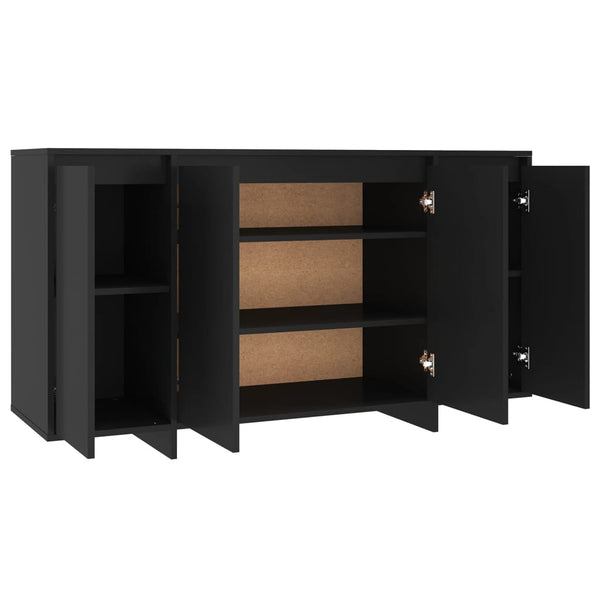 Sideboard Black 135X41x75 Cm Engineered Wood Sideboards & Buffets
