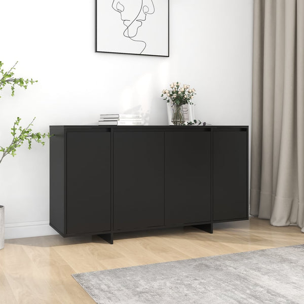 Sideboard Black 135X41x75 Cm Engineered Wood Sideboards & Buffets