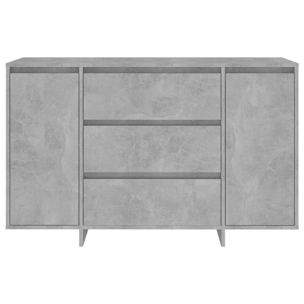Sideboard With 3 Drawers Concrete Grey 120X41x75 Cm Engineered Wood Sideboards & Buffets