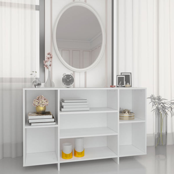 Sideboard White 120X30x75 Cm Engineered Wood Sideboards & Buffets