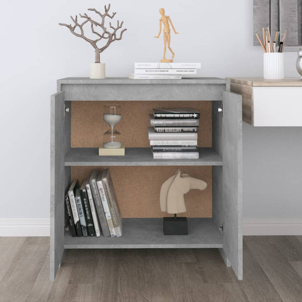 Sideboard Concrete Grey 70X41x75 Cm Engineered Wood Sideboards & Buffets