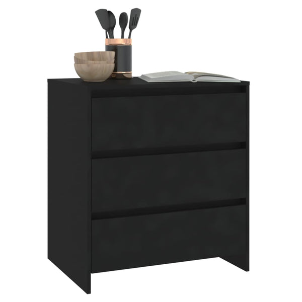 Sideboard Black 70X41x75 Cm Engineered Wood Sideboards & Buffets