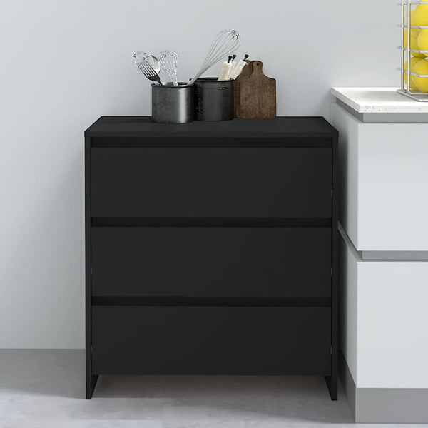 Sideboard Black 70X41x75 Cm Engineered Wood Sideboards & Buffets