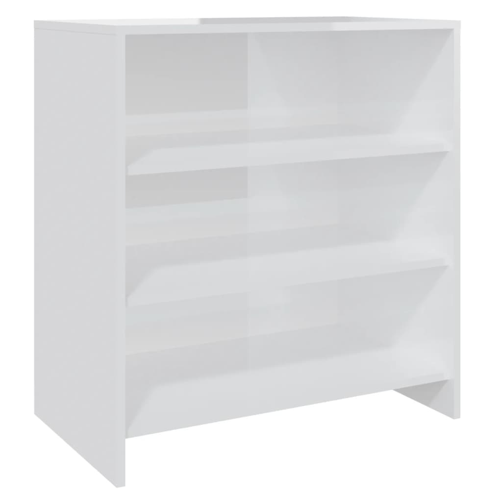 Sideboard High Gloss White 70X40.5X75 Cm Engineered Wood Sideboards & Buffets