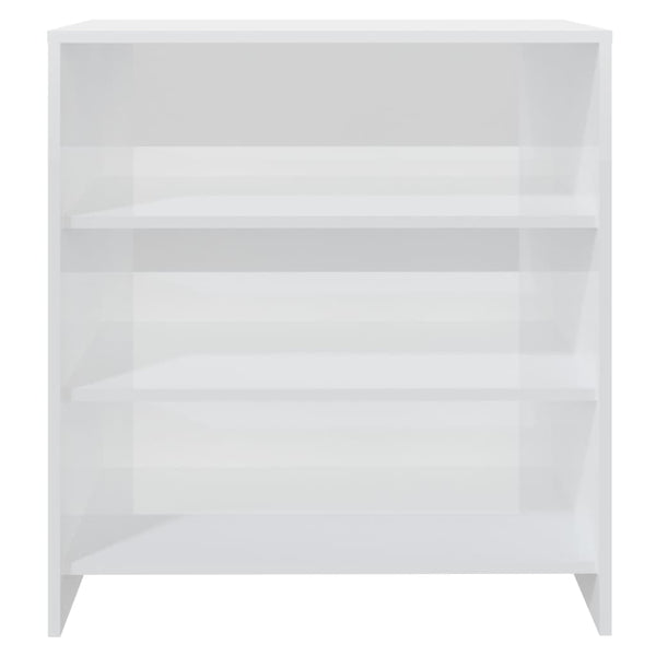 Sideboard High Gloss White 70X40.5X75 Cm Engineered Wood Sideboards & Buffets
