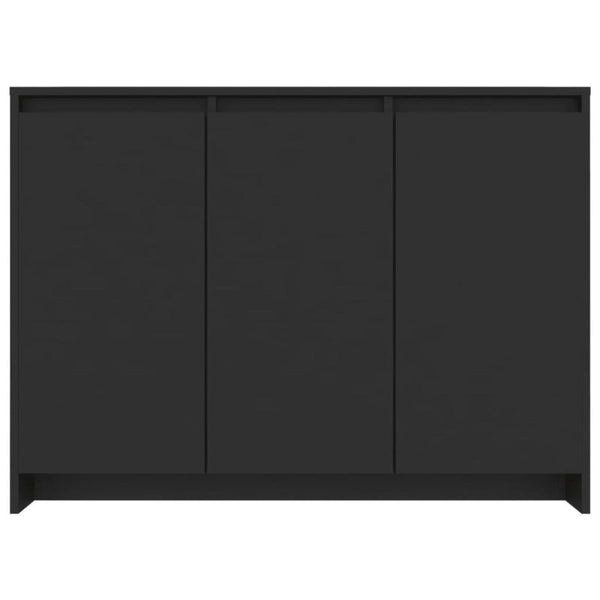 Sideboard Black 102X33x75 Cm Engineered Wood