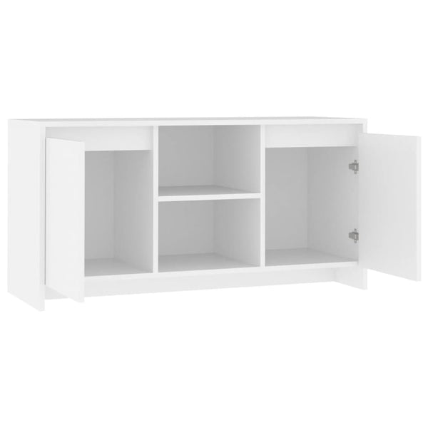 Tv Cabinet White 102X37.5X52.5 Cm Engineered Wood Tv Stands & Entertainment Units
