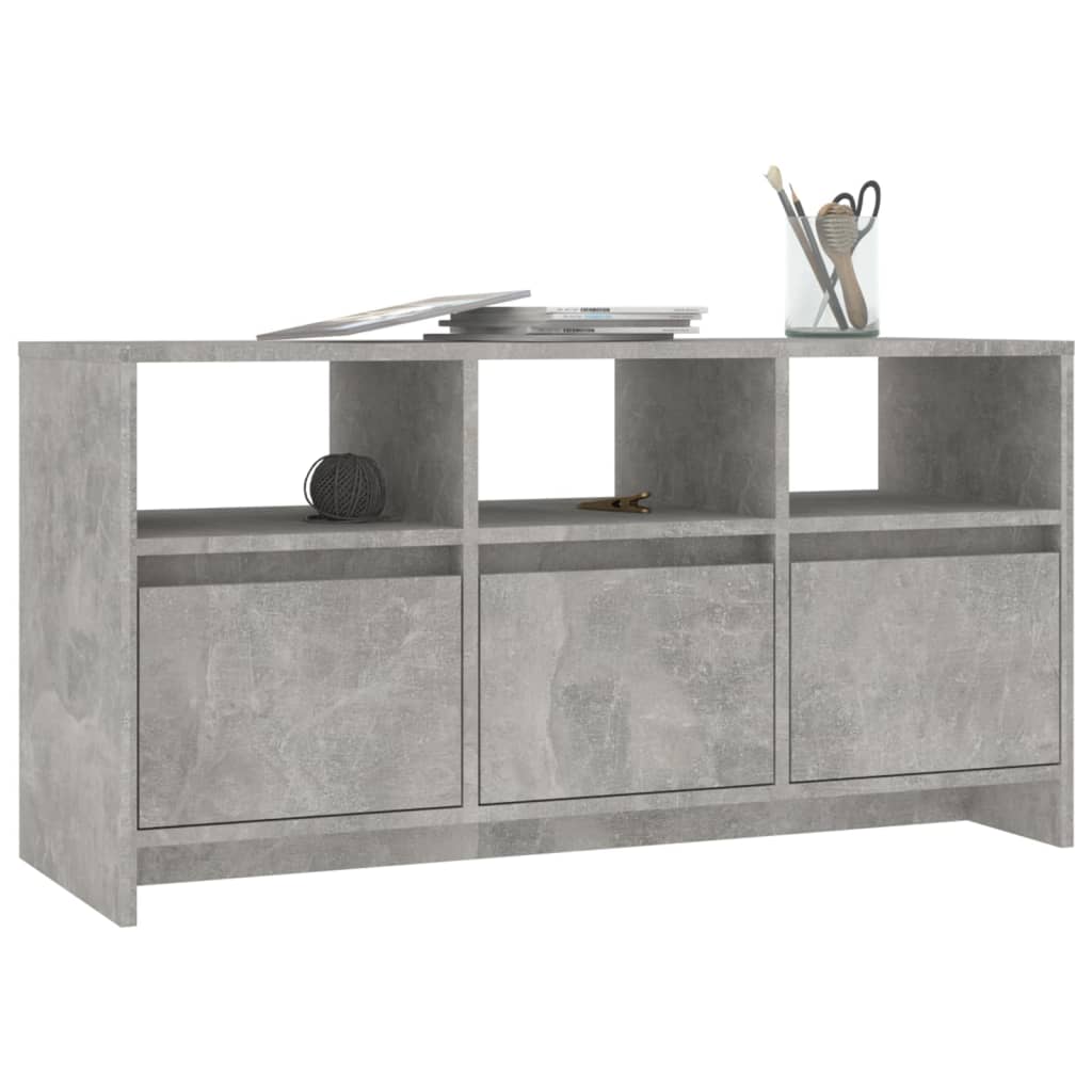 Tv Cabinet Concrete Grey 102X37.5X52.5 Cm Engineered Wood Tv Stands & Entertainment Units