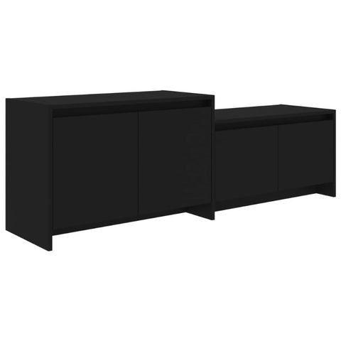 Tv Cabinet Black 146.5X35x50 Cm Engineered Wood Tv Stands & Entertainment Units