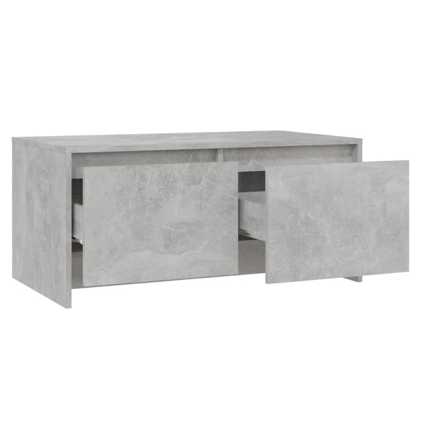 Coffee Table Concrete Grey 90X50x41.5 Cm Engineered Wood Coffee Tables