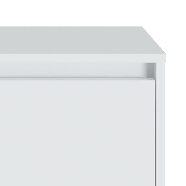 Bedside Cabinets 2 Pcs White 45X34x44.5 Cm Engineered Wood Bedside Tables