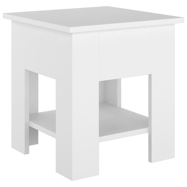 Coffee Table White 40X40x42 Cm Engineered Wood Coffee Tables