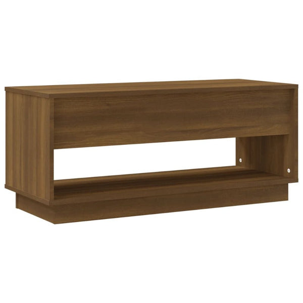 Tv Cabinet Brown Oak 102X41x44 Cm Engineered Wood