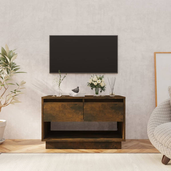 Tv Cabinet Smoked Oak 70X41x44 Cm Engineered Wood Tv Stands & Entertainment Units