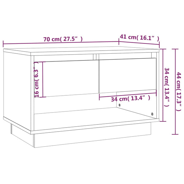 Vidaxl Tv Cabinet Brown Oak 70X41x44 Cm Engineered Wood Or Sonoma 100X40x40 Tv Stands & Entertainment Units