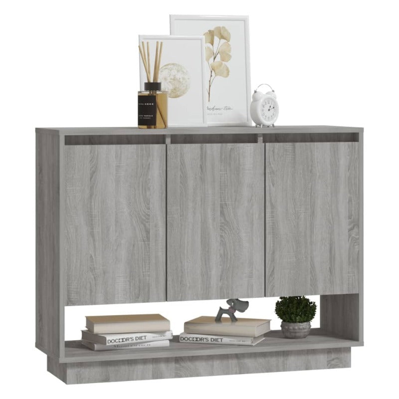 Sideboard Grey Sonoma 97X31x75 Cm Engineered Wood Sideboards & Buffets