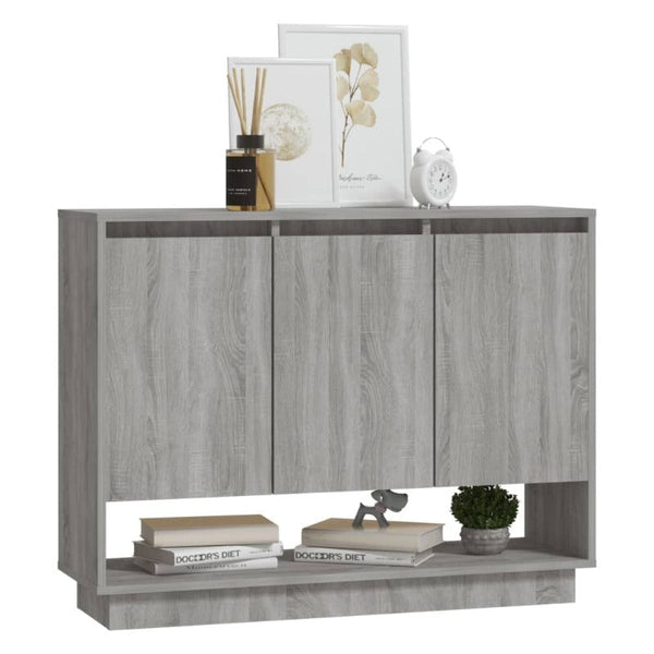 Sideboard Grey Sonoma 97X31x75 Cm Engineered Wood Sideboards & Buffets