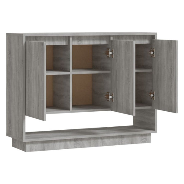 Sideboard Grey Sonoma 97X31x75 Cm Engineered Wood