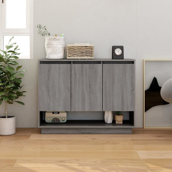 Sideboard Grey Sonoma 97X31x75 Cm Engineered Wood Sideboards & Buffets