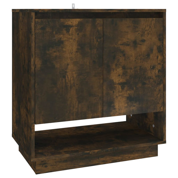 Sideboard Smoked Oak 70X41x75 Cm Engineered Wood Sideboards & Buffets