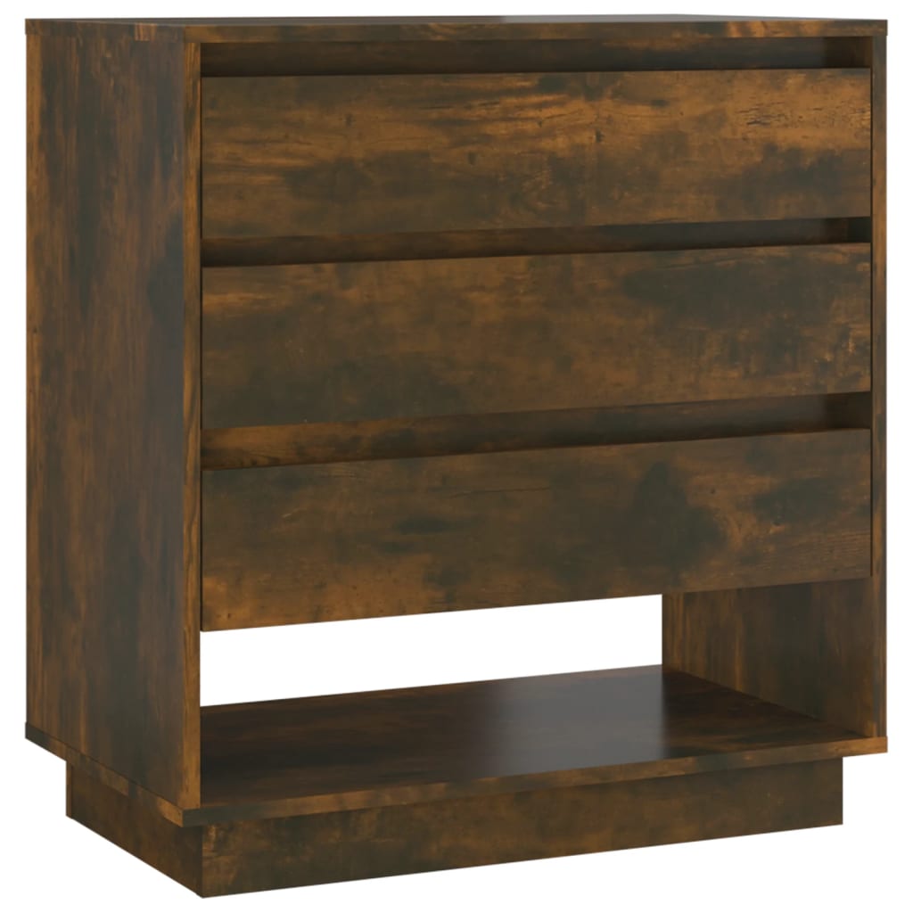 Sideboard Smoked Oak 70X41x75 Cm Engineered Wood Sideboards & Buffets
