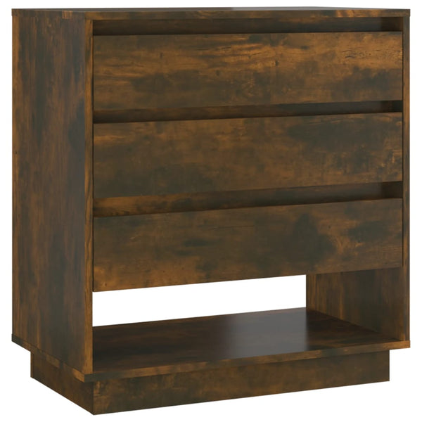 Sideboard Smoked Oak 70X41x75 Cm Engineered Wood Sideboards & Buffets