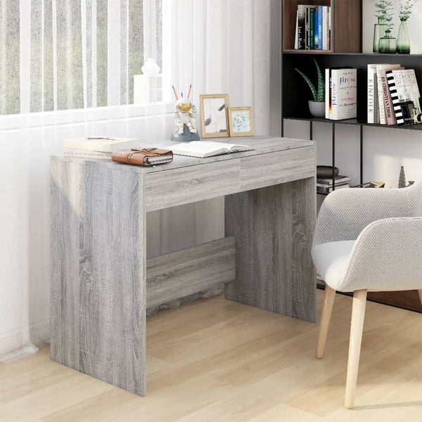 Vidaxl Desk Grey Sonoma 101X50x76.5 Cm Engineered Wood Home Office Desks