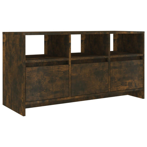 Tv Cabinet Smoked Oak 102X37.5X52.5 Cm Engineered Wood Tv Stands & Entertainment Units