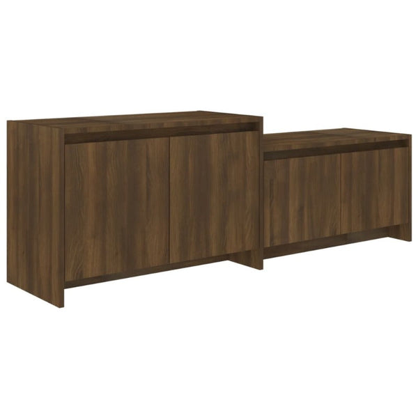 Tv Cabinet Brown Oak 146.5X35x50 Cm Engineered Wood Tv Stands & Entertainment Units