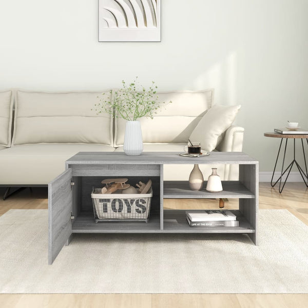 Coffee Table Grey Sonoma 102X50x45 Cm Engineered Wood Coffee Tables
