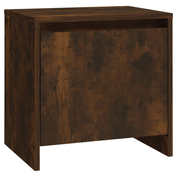 Vidaxl Bedside Cabinets 2 Pcs Smoked Oak 45X34x44.5 Cm Engineered Wood Bedside Tables
