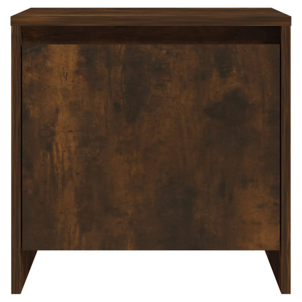 Vidaxl Bedside Cabinets 2 Pcs Smoked Oak 45X34x44.5 Cm Engineered Wood Bedside Tables