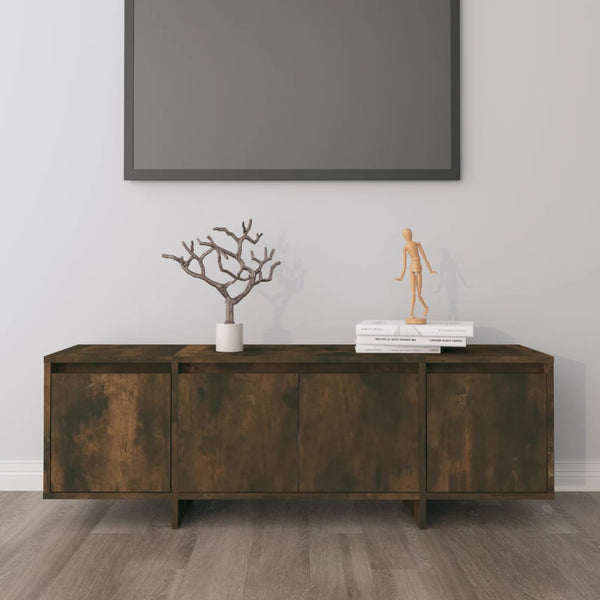 Tv Cabinet Smoked Oak 120X30x40.5 Cm Engineered Wood Tv Stands & Entertainment Units