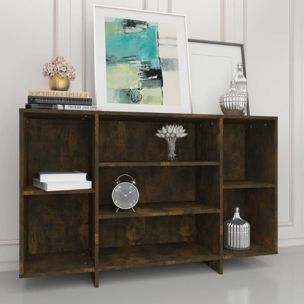 Sideboards & Buffets Sideboard Smoked Oak 120X30x75 Cm Engineered Wood
