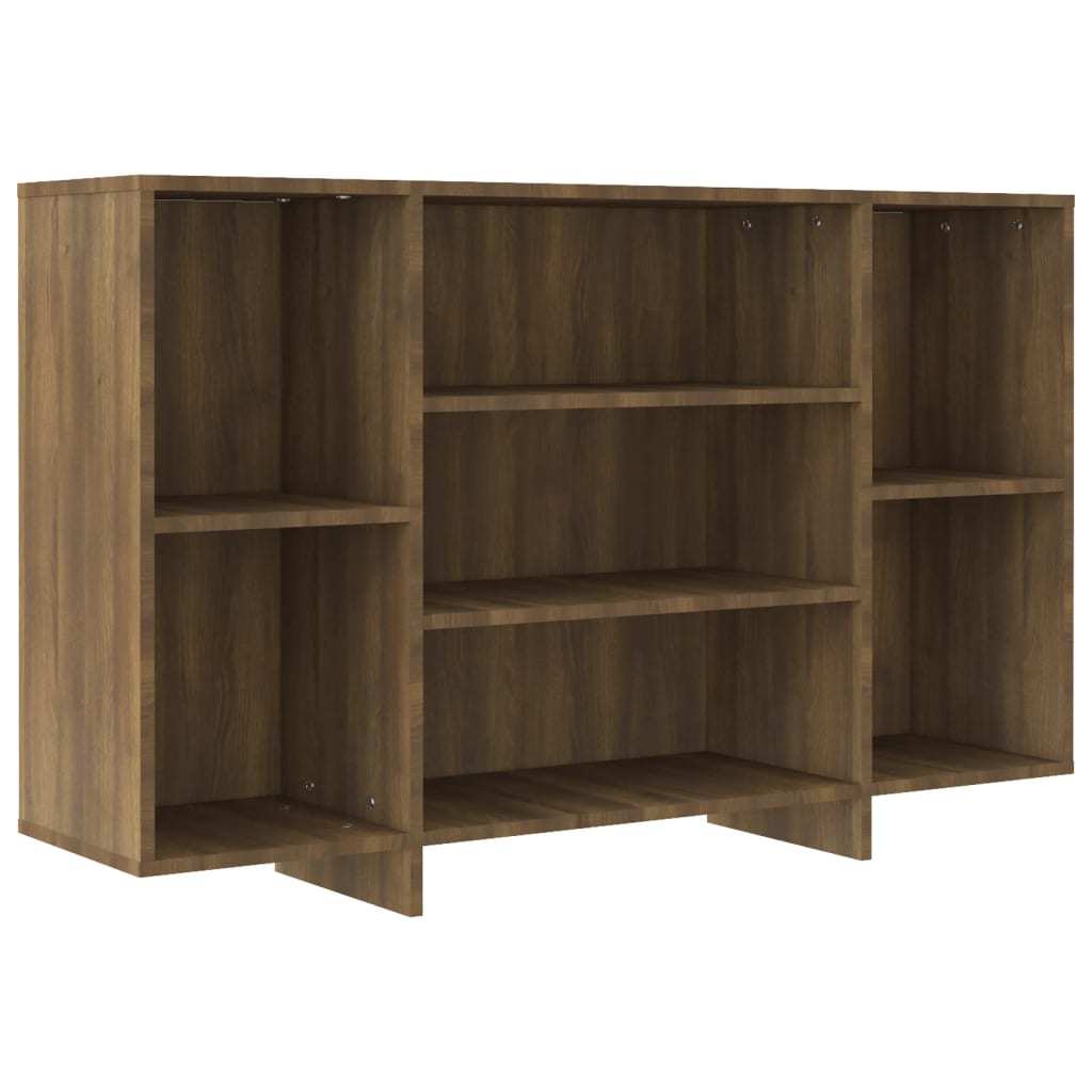 Sideboard Brown Oak 120X30x75 Cm Engineered Wood Sideboards & Buffets