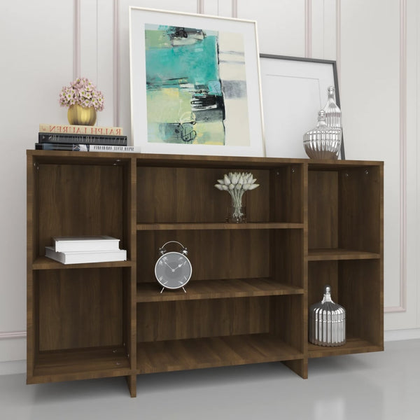 Sideboard Brown Oak 120X30x75 Cm Engineered Wood Sideboards & Buffets