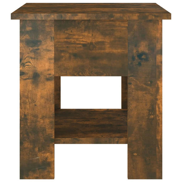Vidaxl Coffee Table Smoked Oak 40X40x42 Cm Engineered Wood Coffee Tables