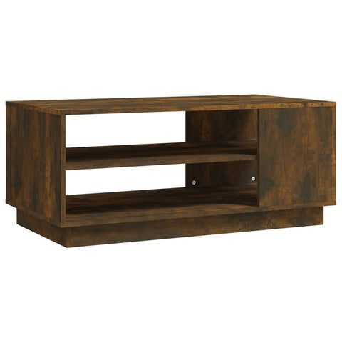 Coffee Table Smoked Oak 102X55x43 Cm Engineered Wood Coffee Tables