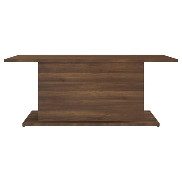 Coffee Table Brown Oak 102X55.5X40 Cm Engineered Wood Coffee Tables